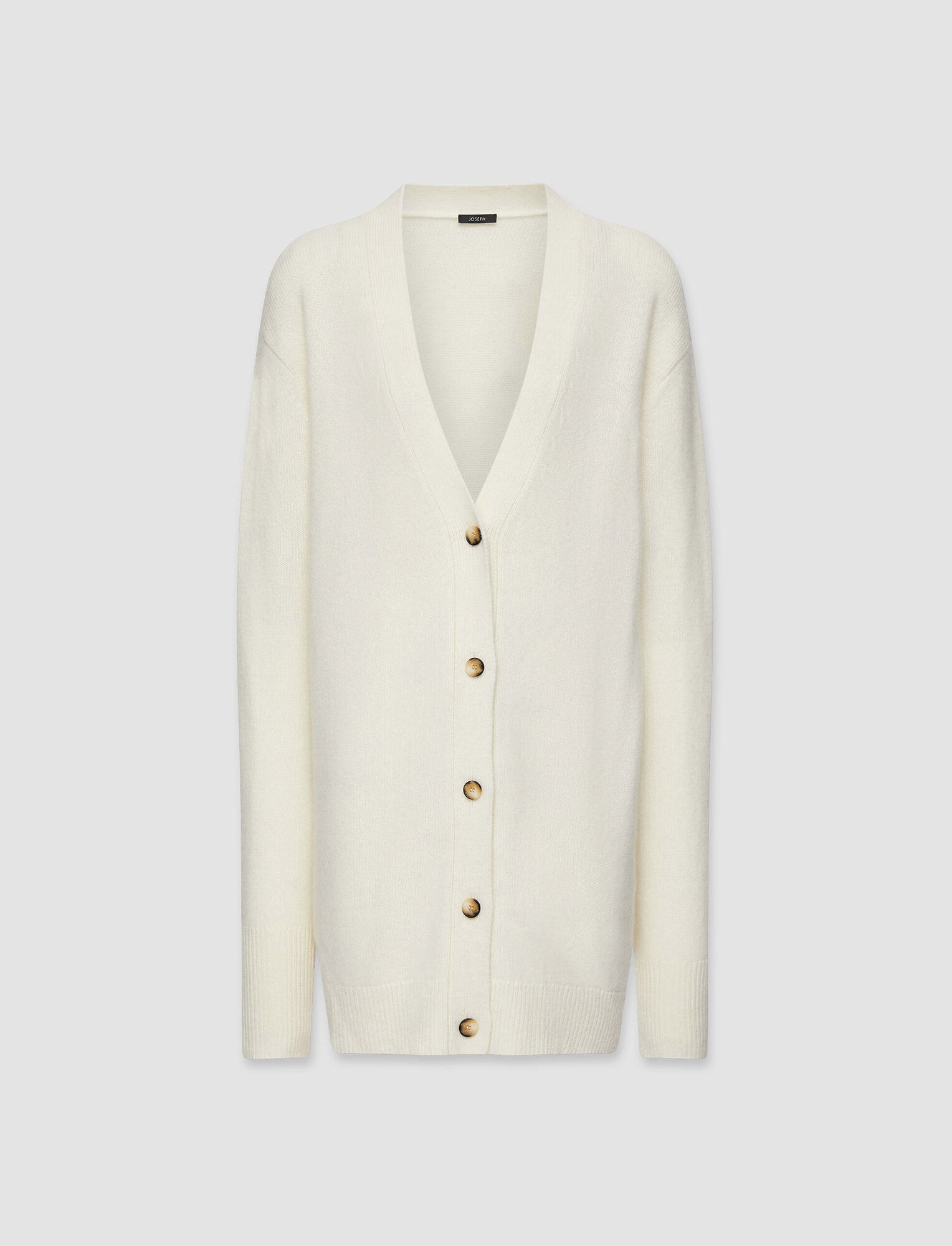 Joseph, Pure Cashmere Knit Cardigan, in Ivory