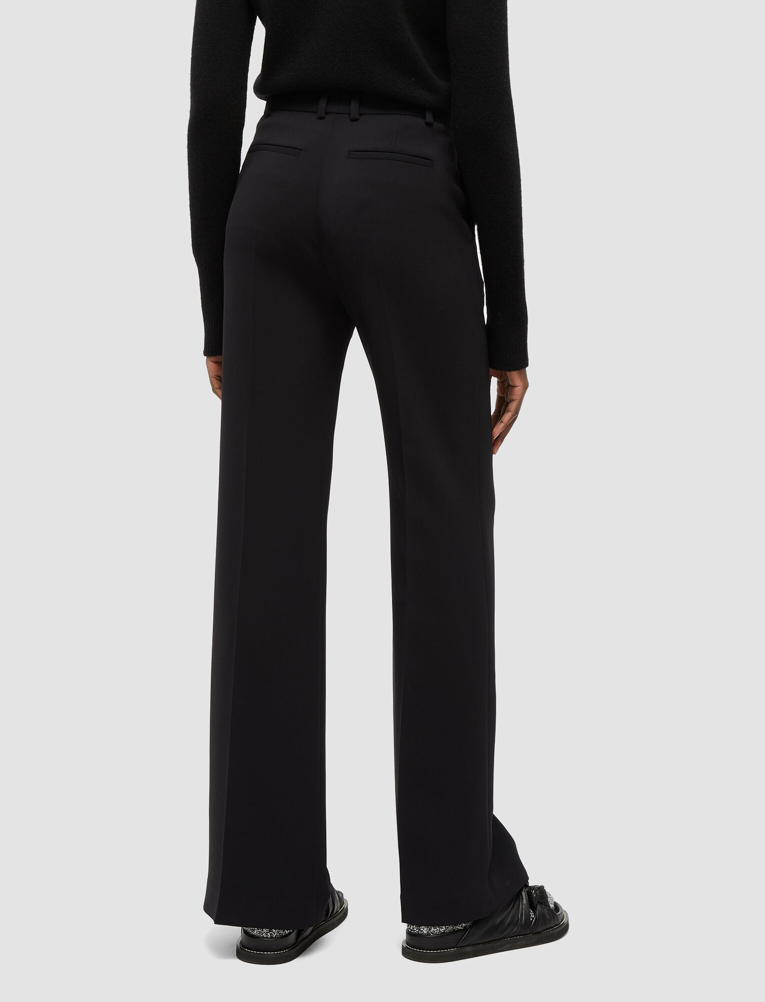Shop Joseph Comfort Cady Morissey Trousers In Black