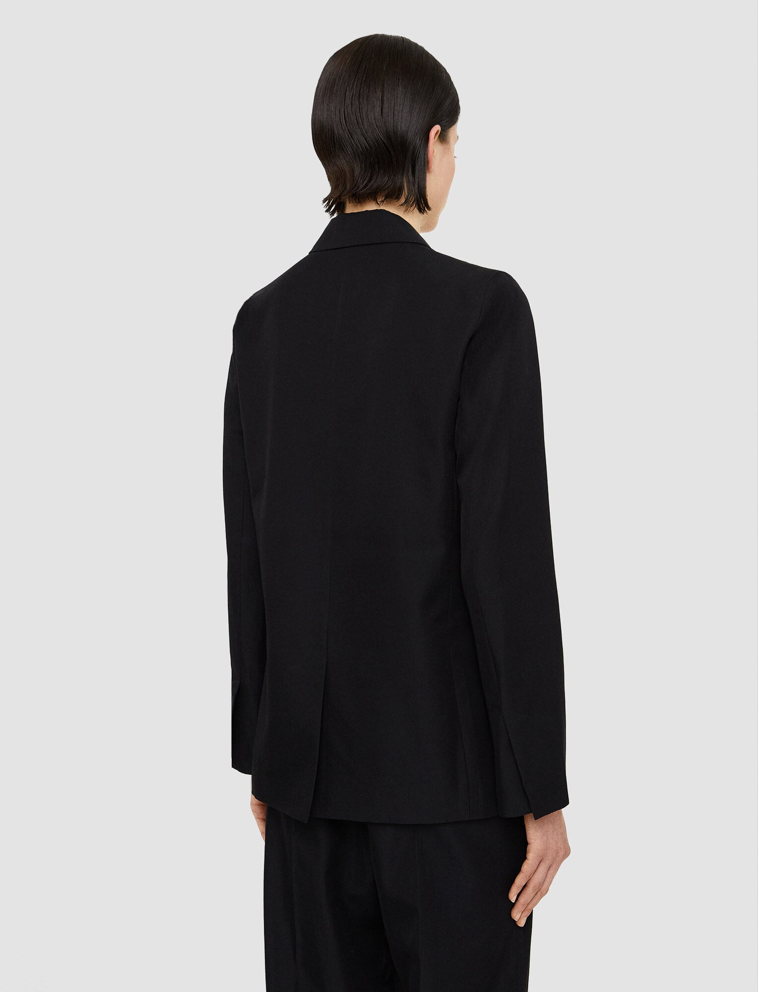 Joseph, Soft Cotton Silk Jacoba Jacket, in Black