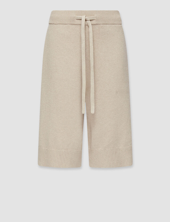 Joseph, Shorts-Silk Cash Loungewear, in Straw