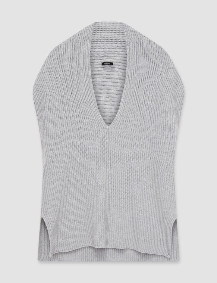 Joseph, Luxe Cashmere Top, in Light grey