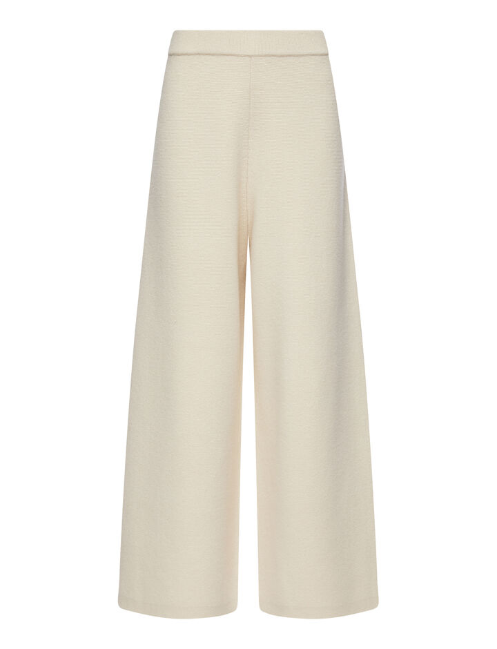 Joseph, Soft Wool Trousers, in IVORY