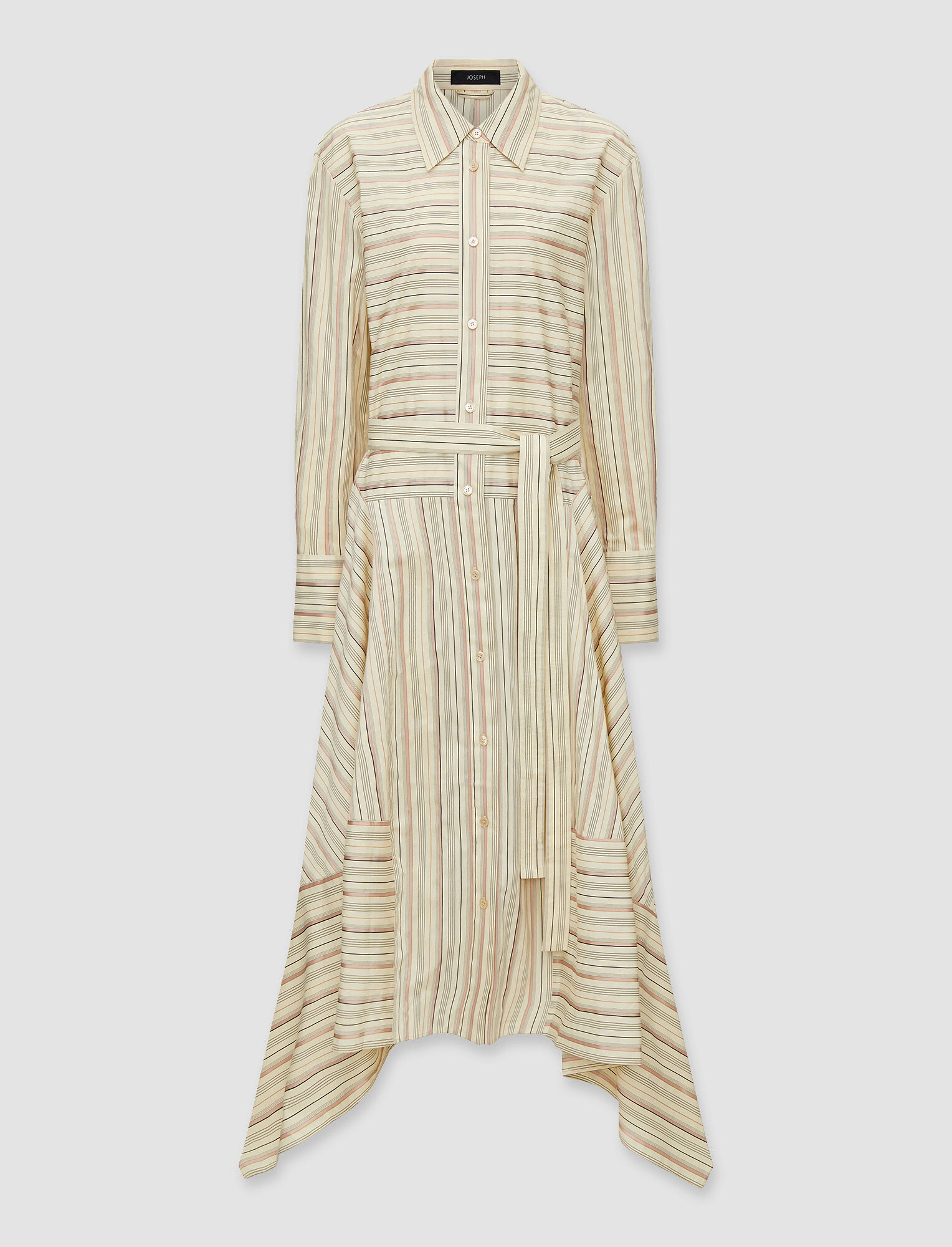 Joseph, Silk Cotton Stripe Golford Dress, in Maplewood