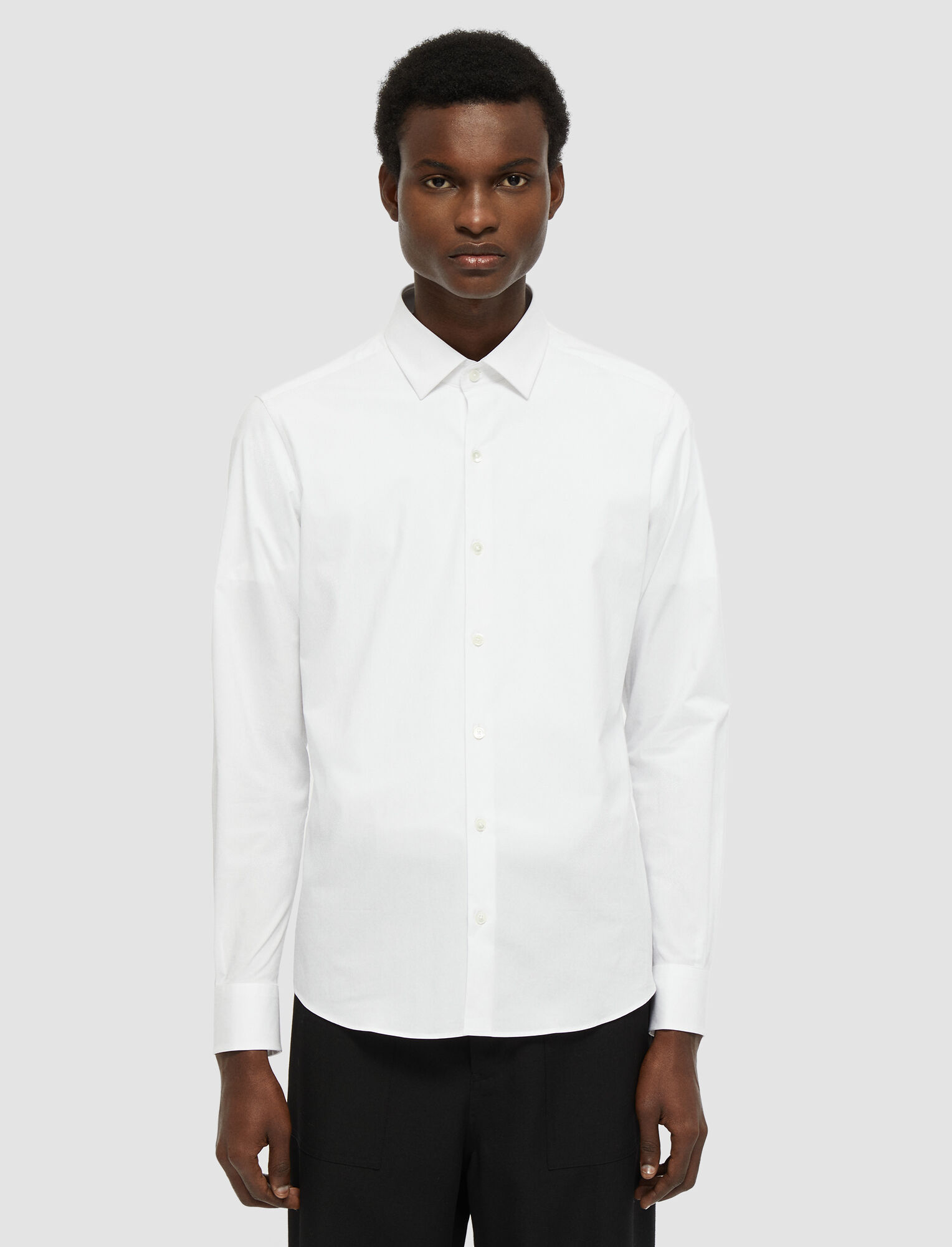 Joseph, Poplin Stretch Shirt, in White