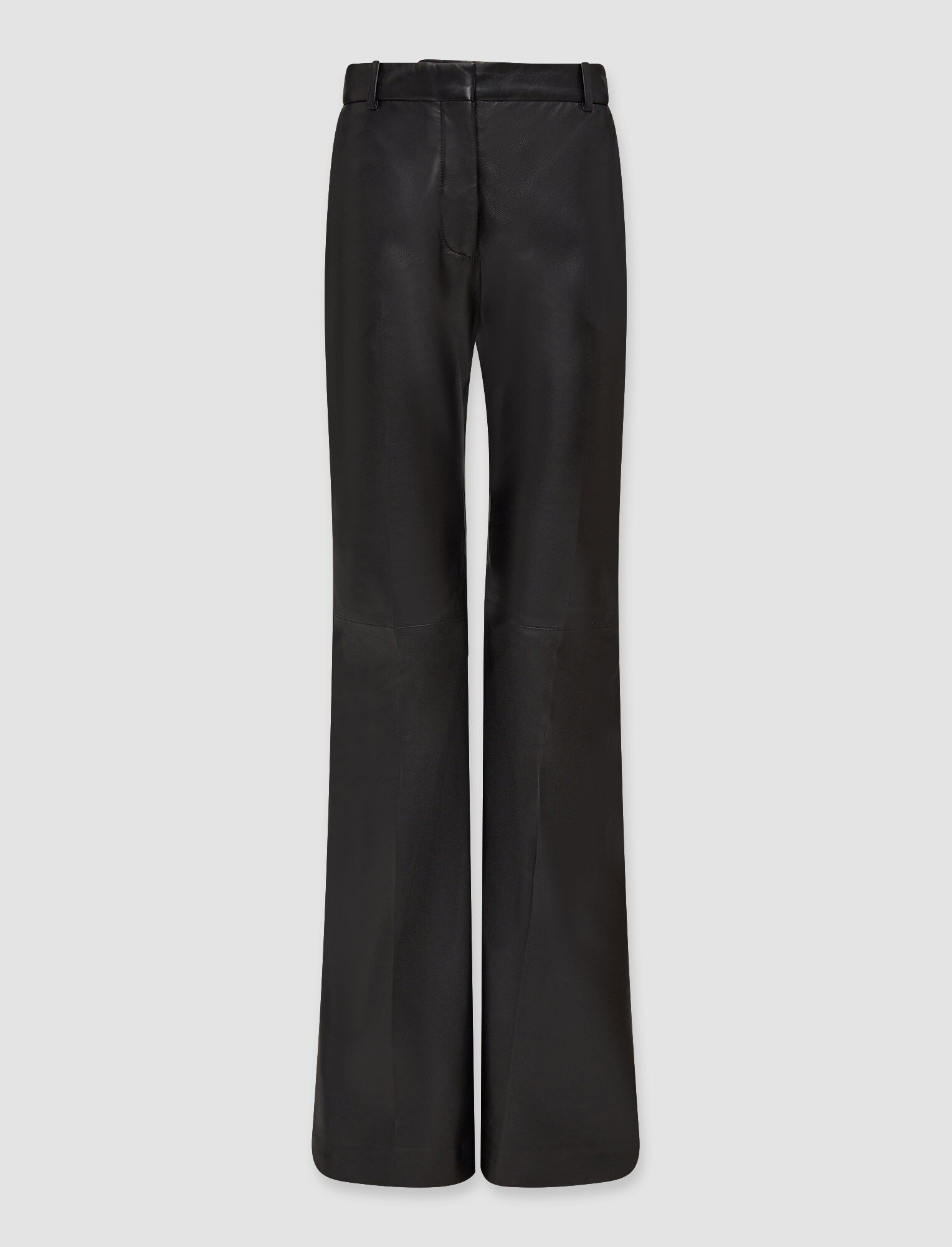 Joseph, Nappa Leather Osier Trousers, in Black