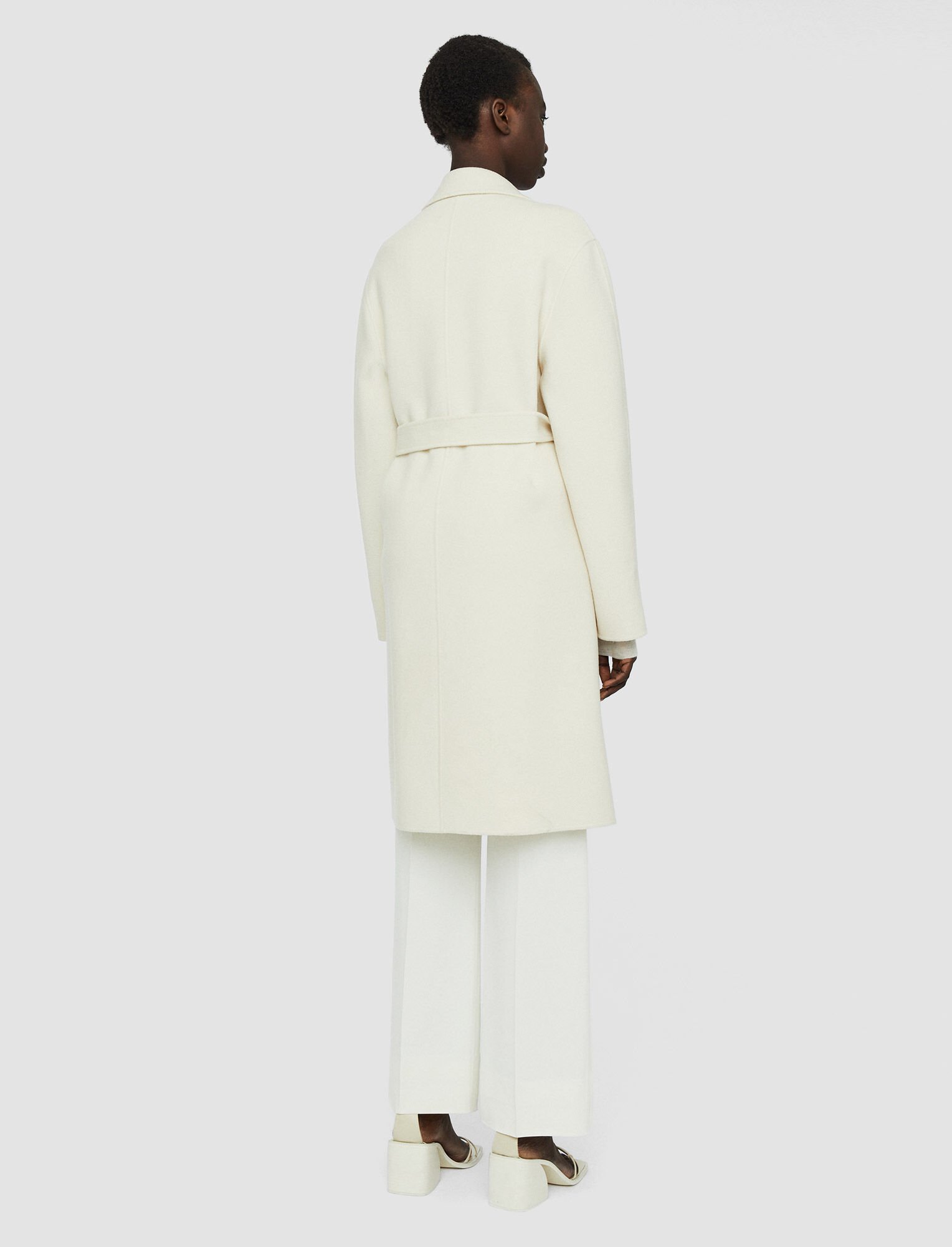 Joseph, Double Face Cashmere Cenda Long Coat, in Ivory