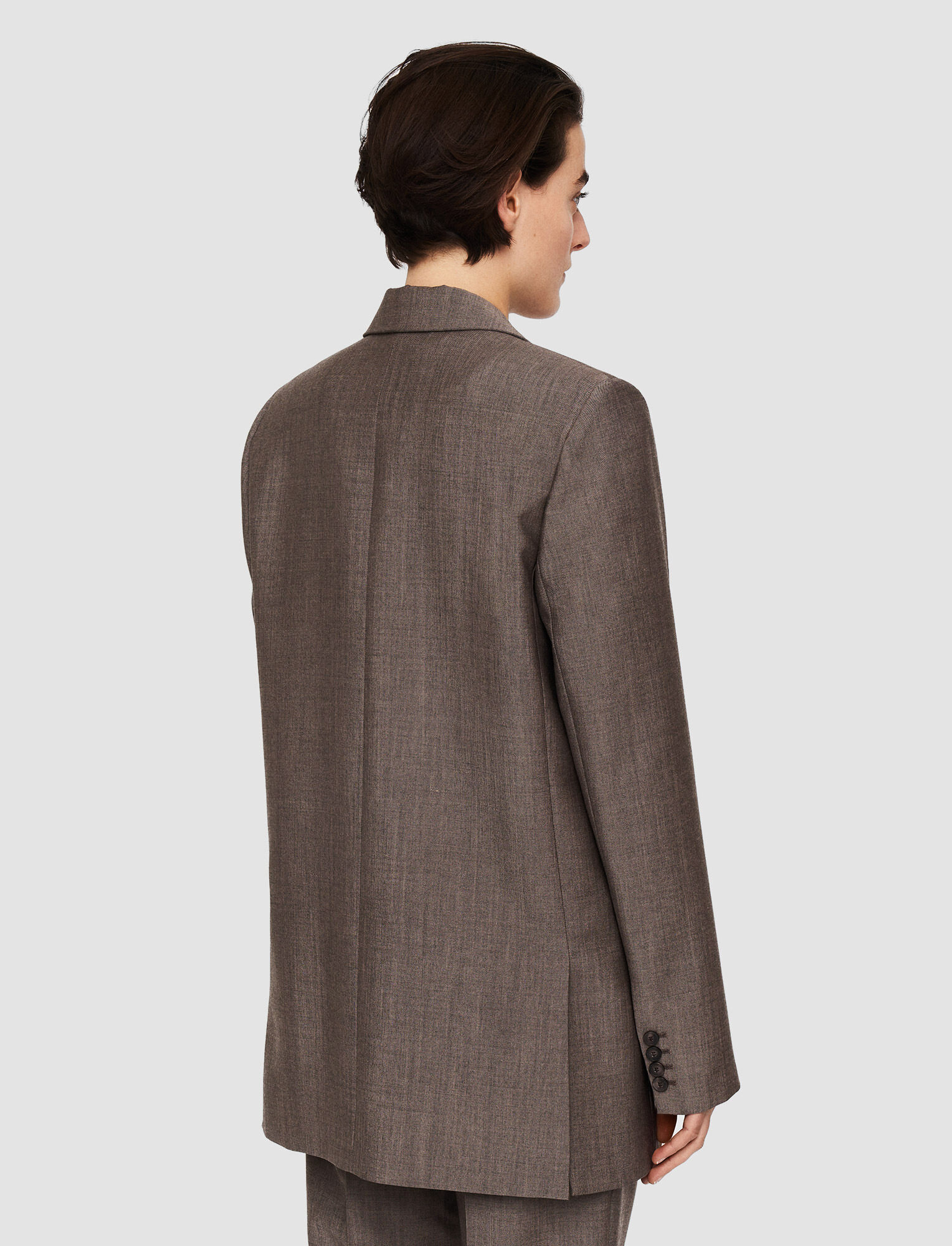 Joseph, Tailoring Wool Allcroft Jacket, in Warm Taupe Combo