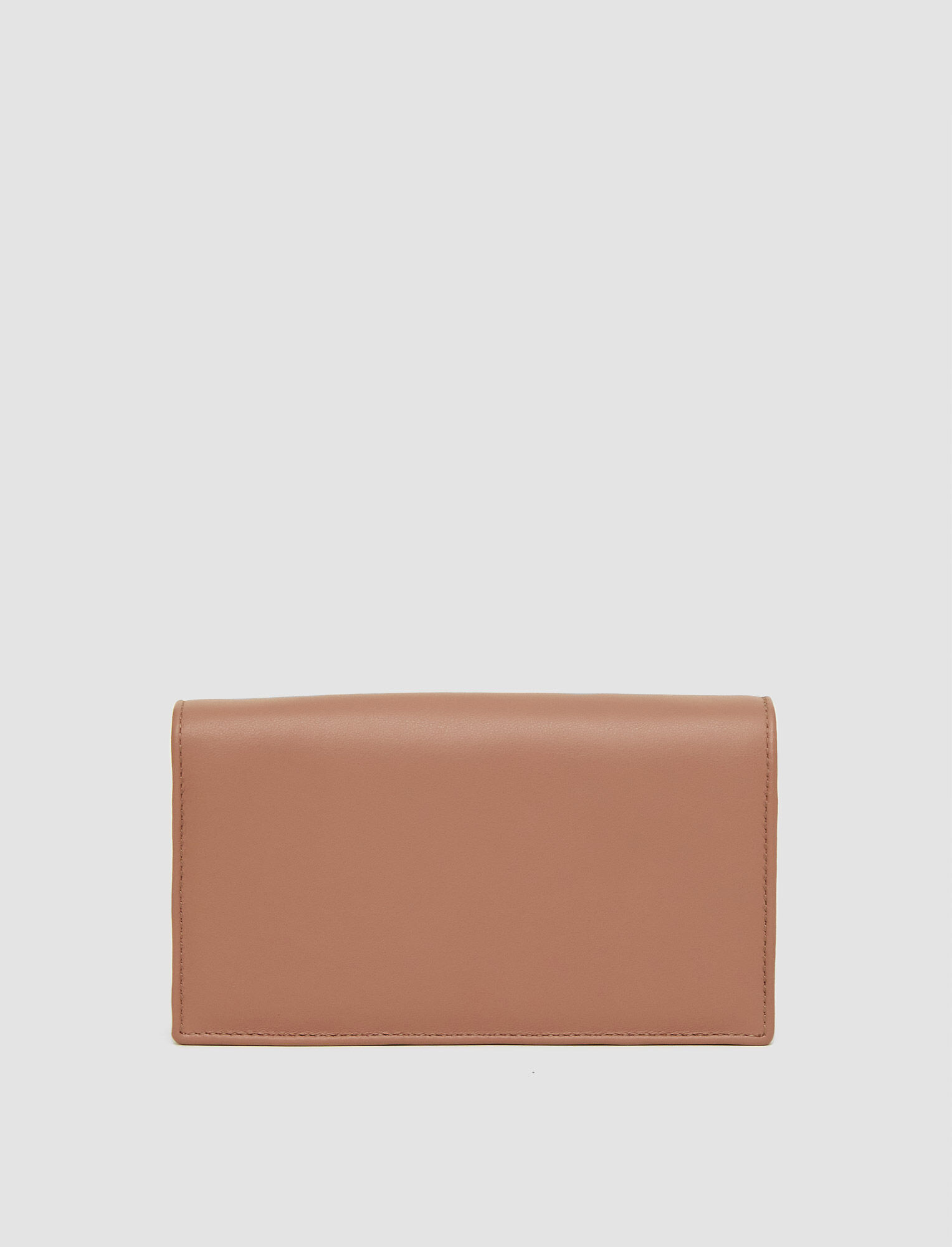 Joseph, Leather Shoulder Wallet, in Mauve
