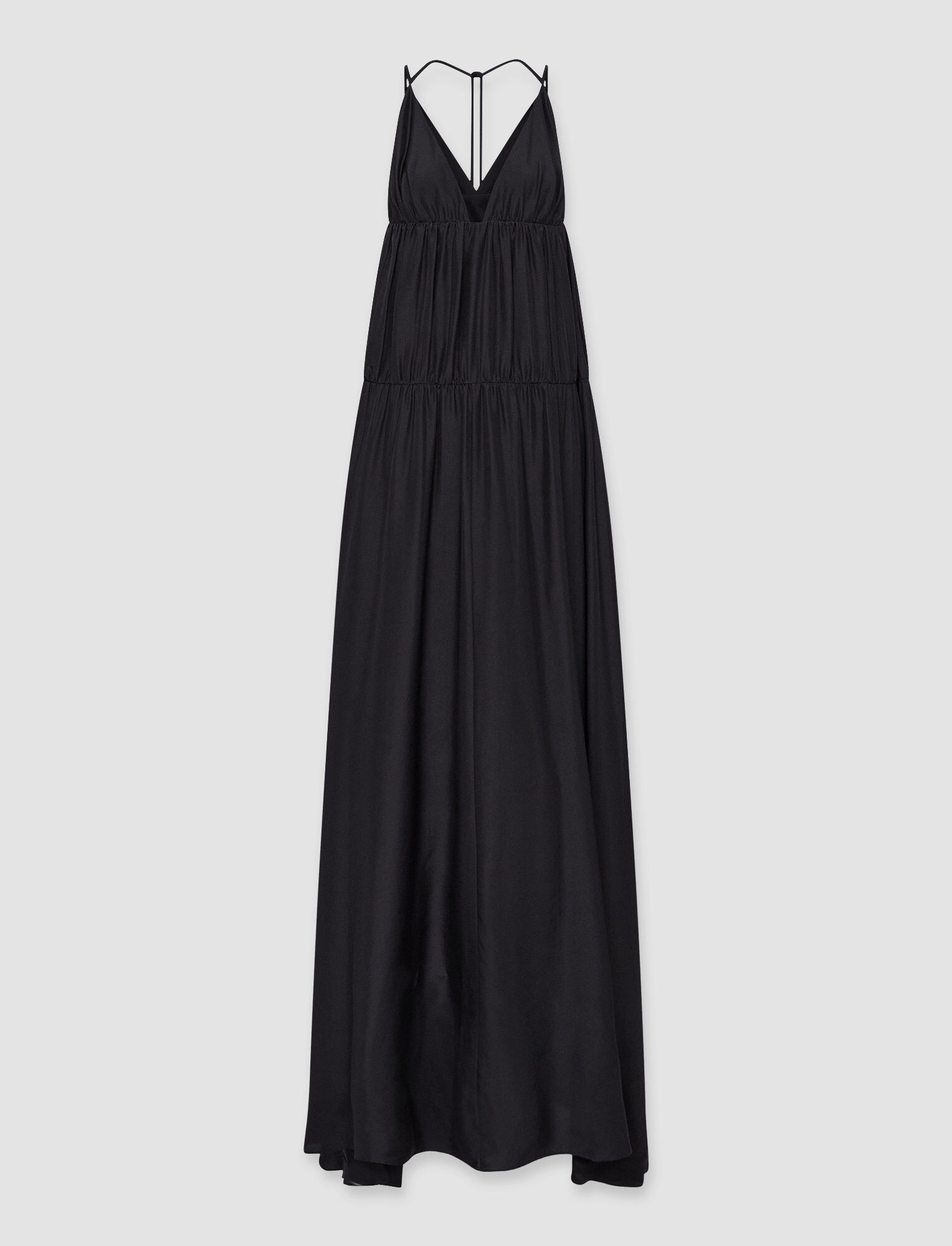 Joseph, Silk Habotai Darnley Dress, in Black