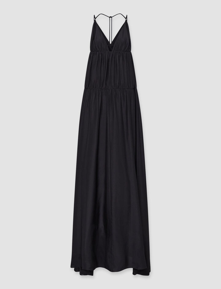 Joseph, Darnley-Dress-Habotai, in Black