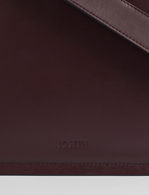 Joseph, Leather Triple Bag, in Grape